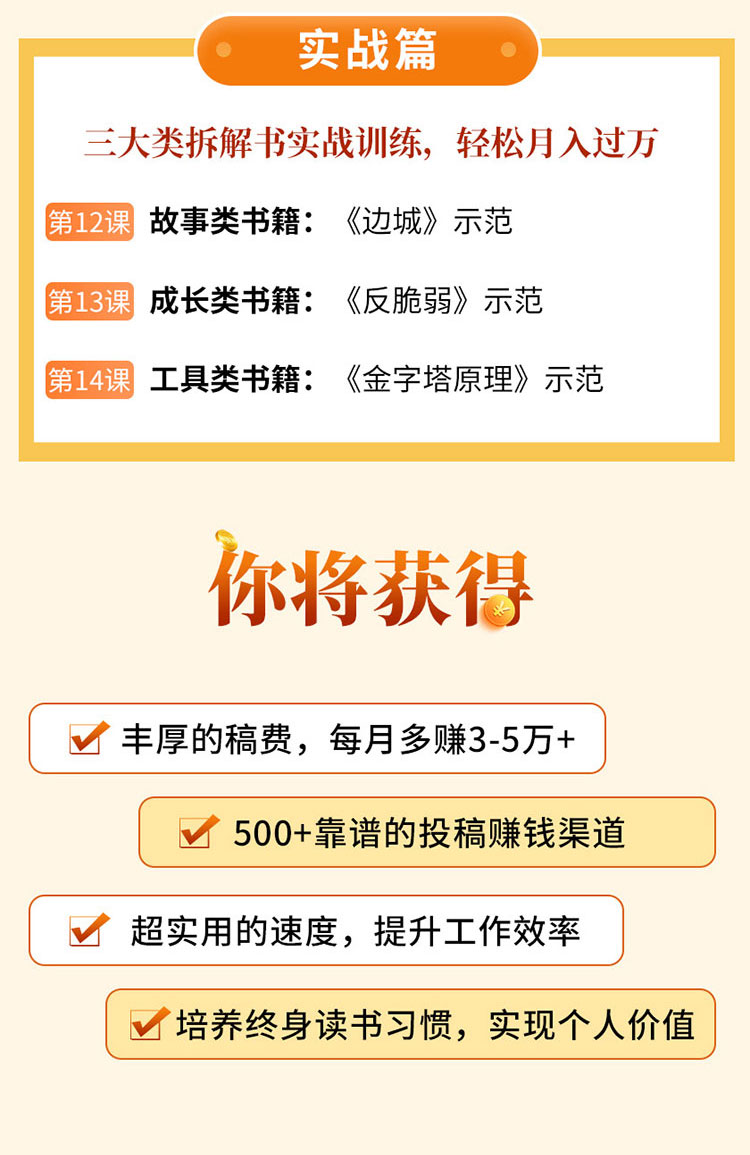 14堂零基础拆解书课，教你高效阅读和超实用的拆解书技巧